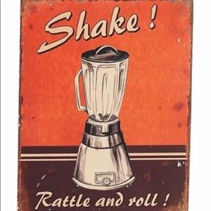 Vintage Style Tin Kitchen Art